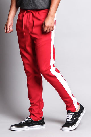 Slim Fit Striped Track Pants – G-Style USA