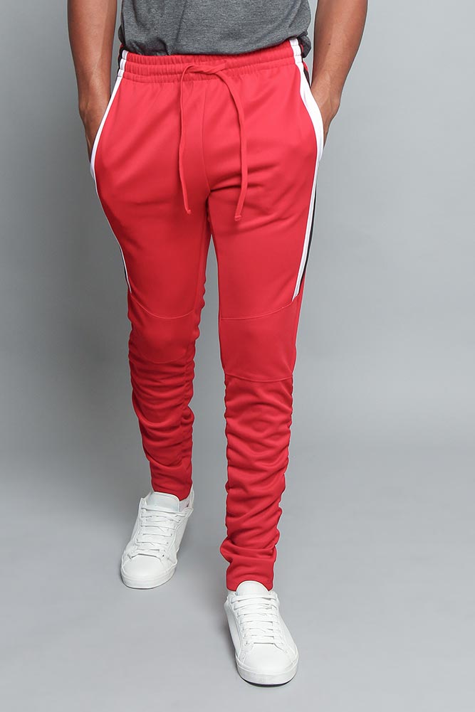 Scrunched Bungee Double Striped Track Pants – G-Style USA