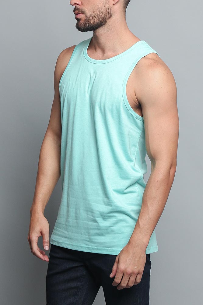 Basic Essential Straight Hem Long Length Tank Top (New Colorways) – G ...
