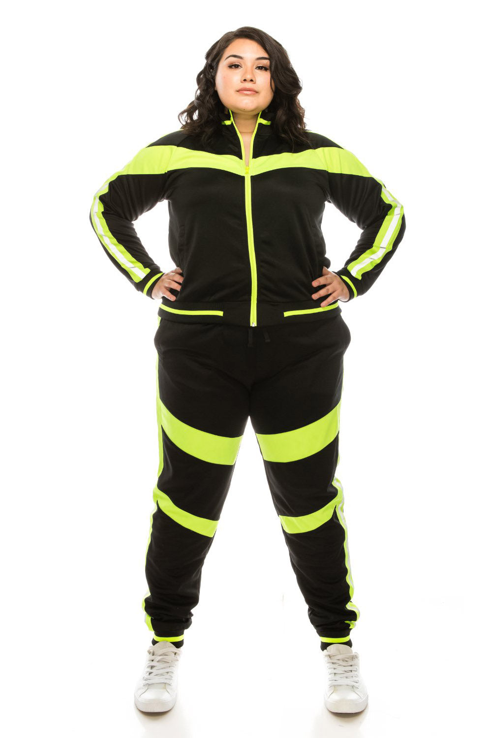 Reflective Neon Striped Track Suit – G-Style USA