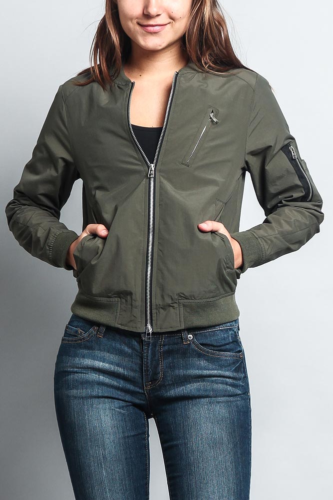 Women's Lightweight Bomber Jacket – G-Style USA